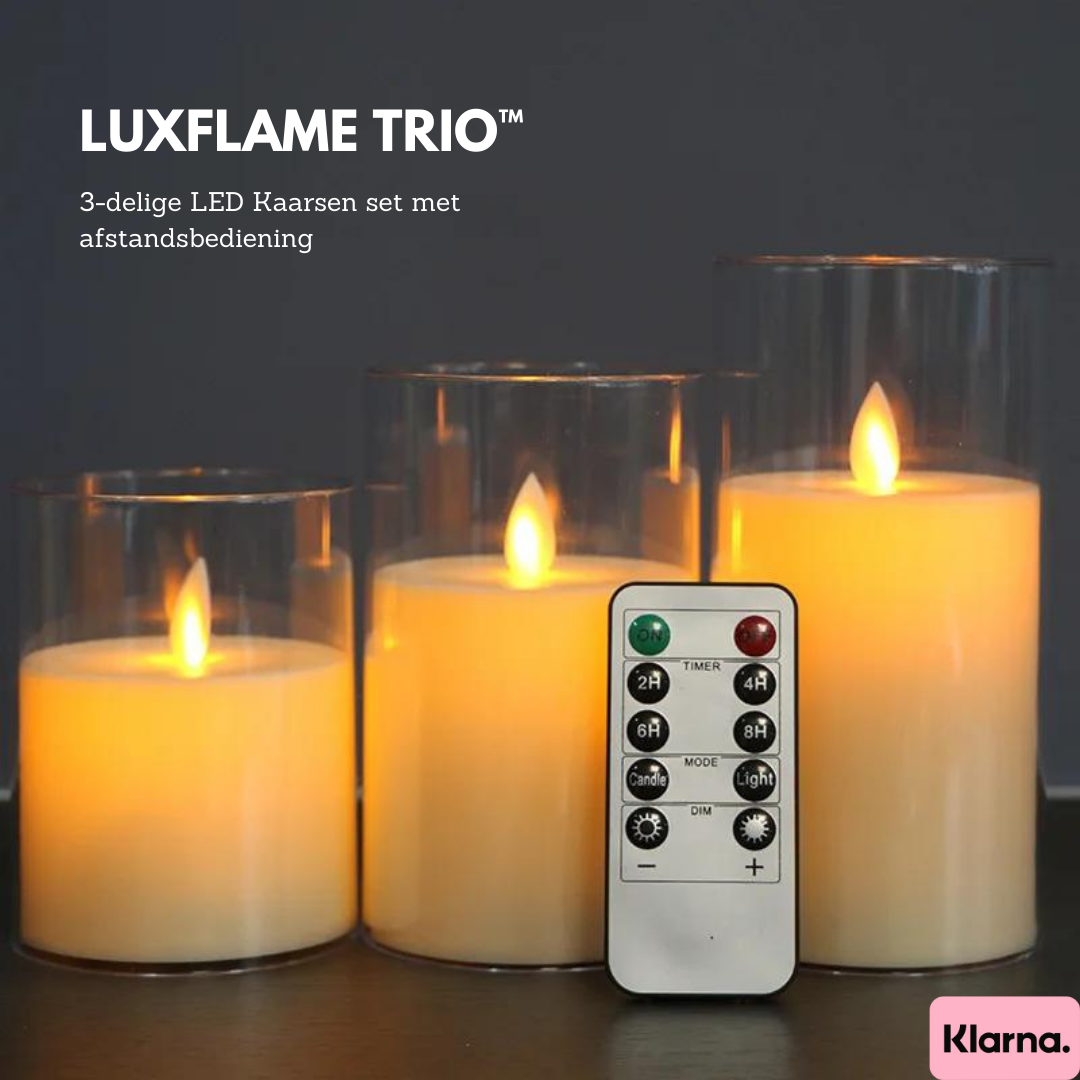 LuxFlame Trio™ | LED Kaarsen | 3-pack