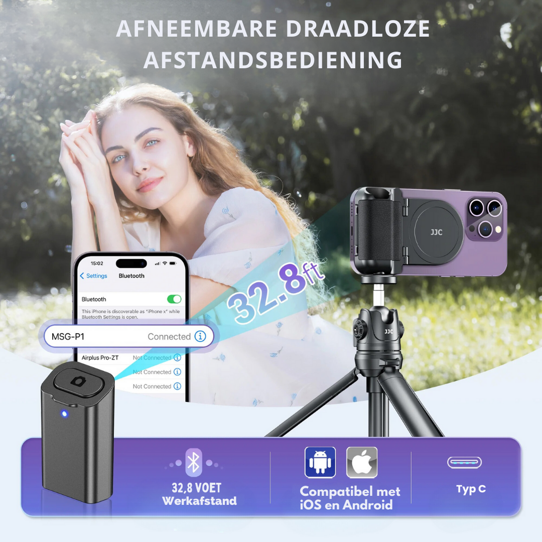 SnapGrip™ | Magnetische bluetooth cameragreep